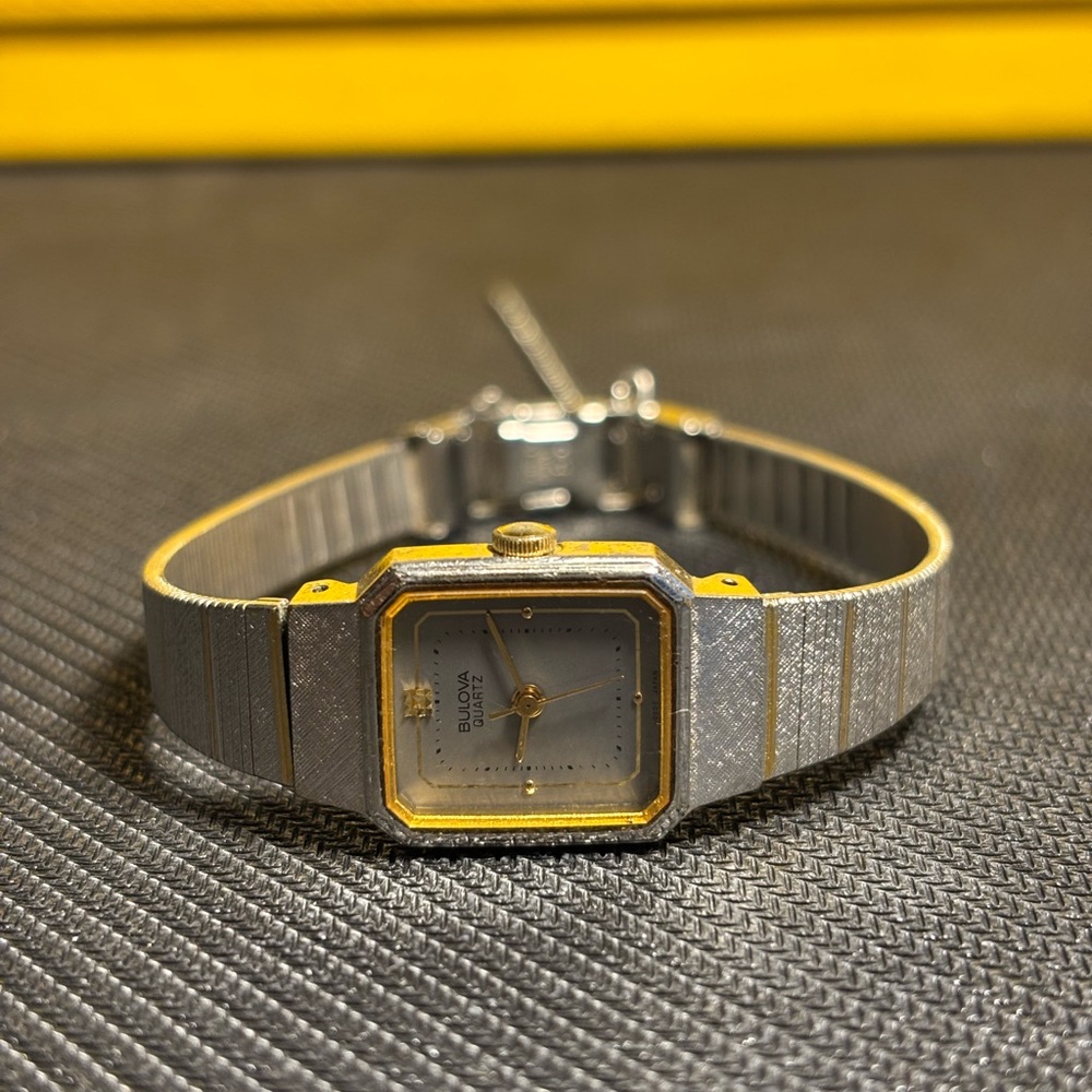 Vintage Women’s Bulova Two-Tone Silver and Gold Watch